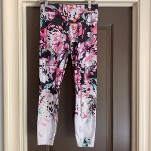 Athleta Elation 7/8 Floral Leggings